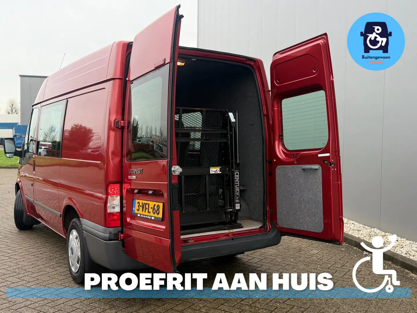 Ford Transit Rolstoelbus (Airco) 5 Persoons | Rolstoelauto inva Rouge - 2