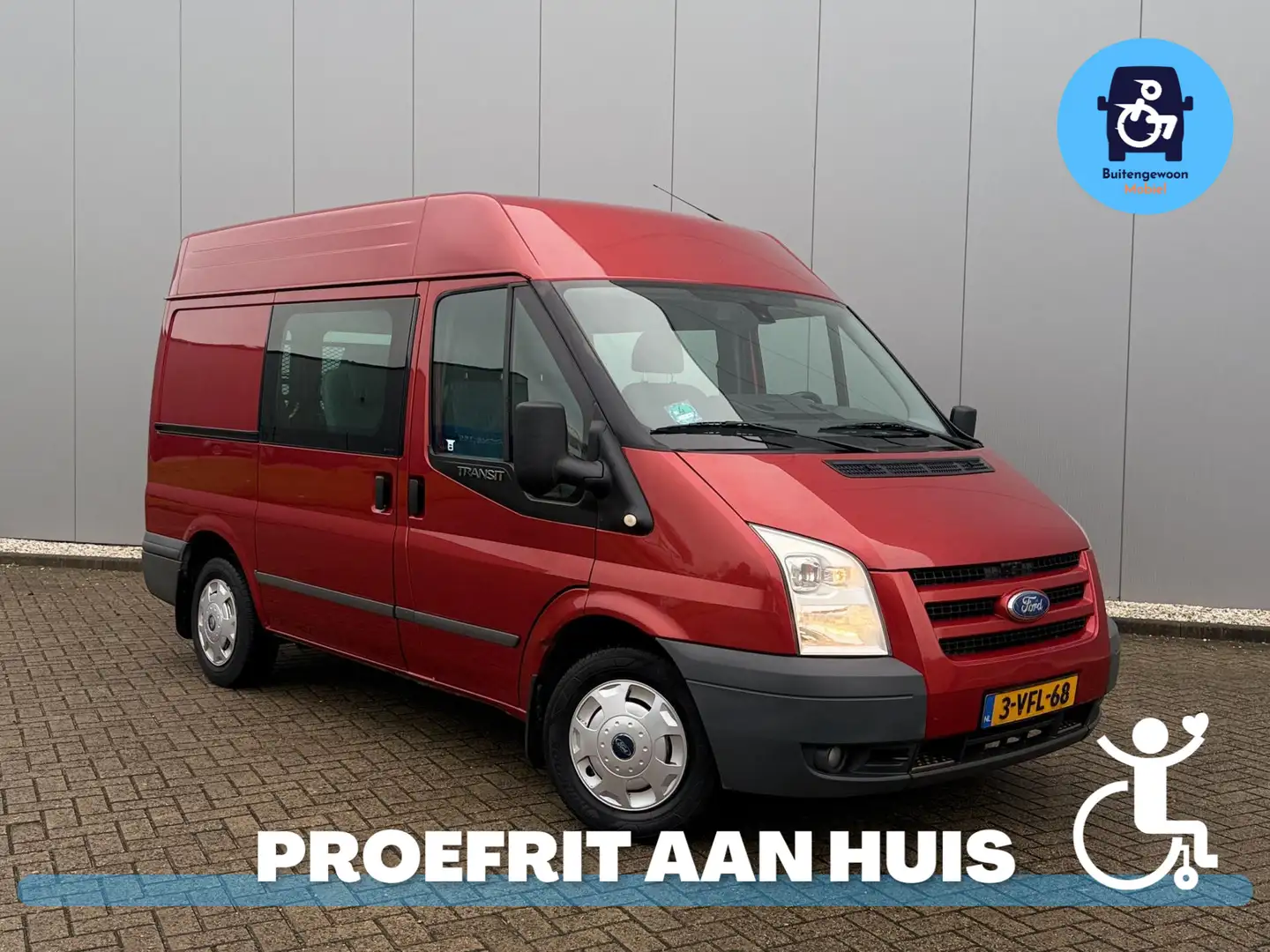 Ford Transit Rolstoelbus (Airco) 5 Persoons | Rolstoelauto inva Rouge - 1