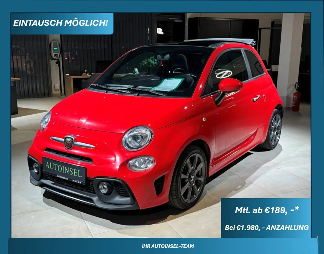 Abarth 500C 595 Cabrio Красный - 1