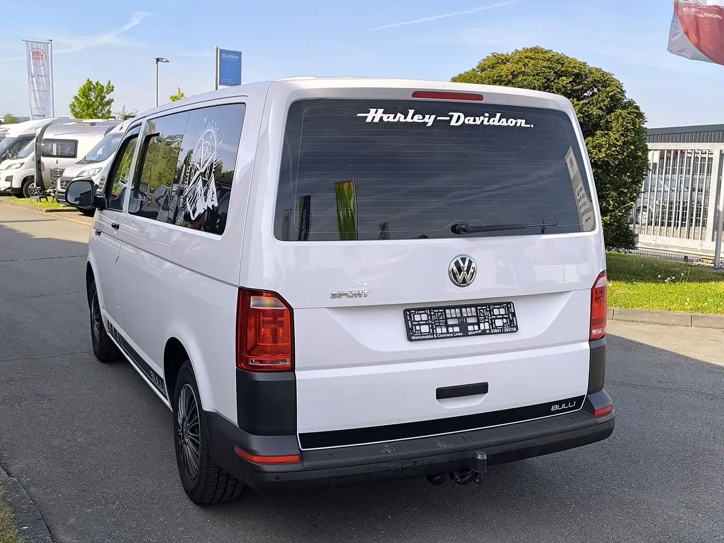 Volkswagen Bulli T6 Salty Blue Ausbau Weiß - 2