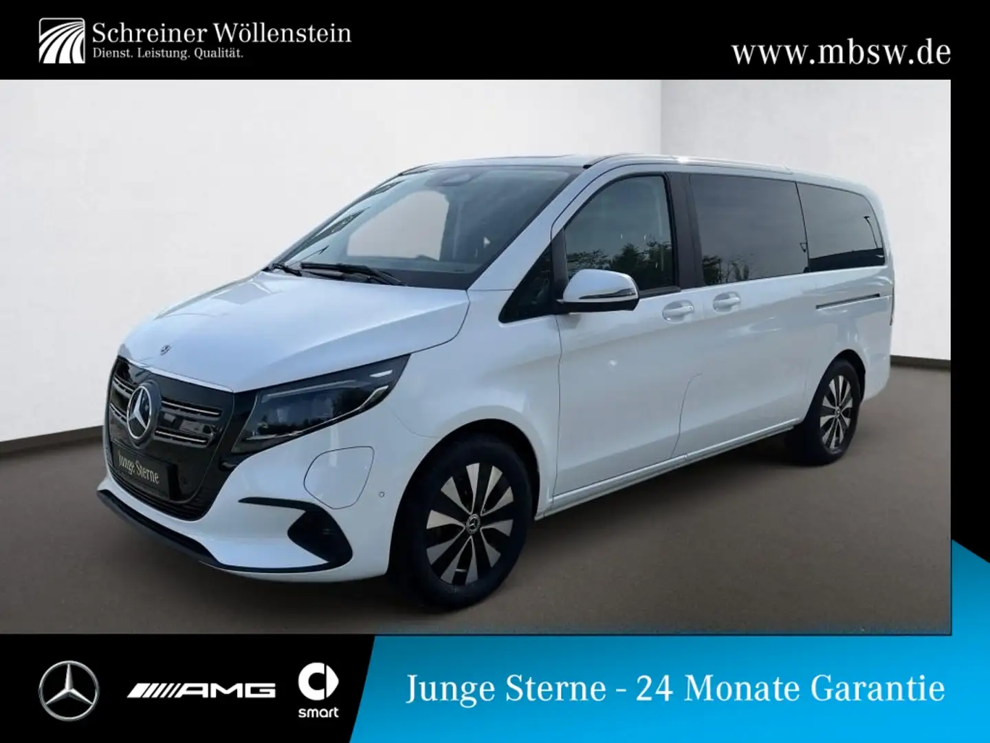 Mercedes-Benz EQV 300 Lang *Navi*Distr*MBUX*RKam*Klima*DAB*Shz Weiß - 1