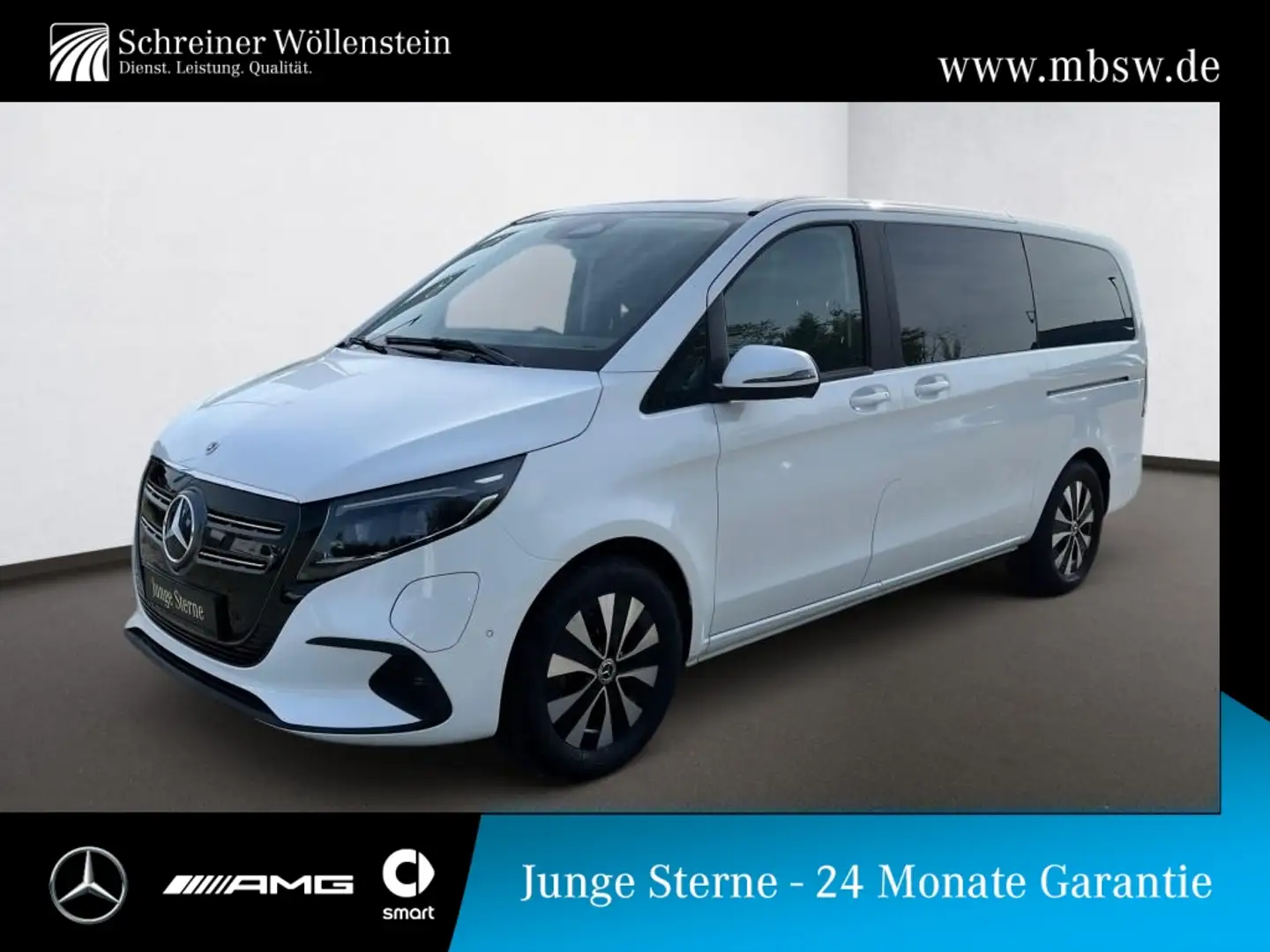 Mercedes-Benz EQV 300 Lang *Navi*Distr*MBUX*RKam*Klima*DAB*Shz Blanc - 1