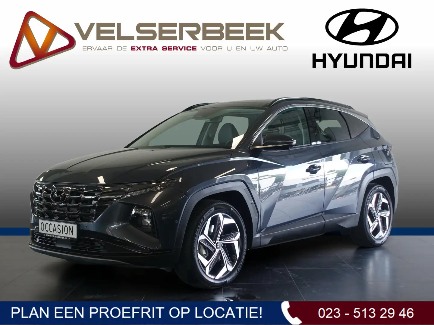 Hyundai TUCSON 1.6 T-GDI PHEV Premium Sky 4WD * 4897 km * Grijs - 1