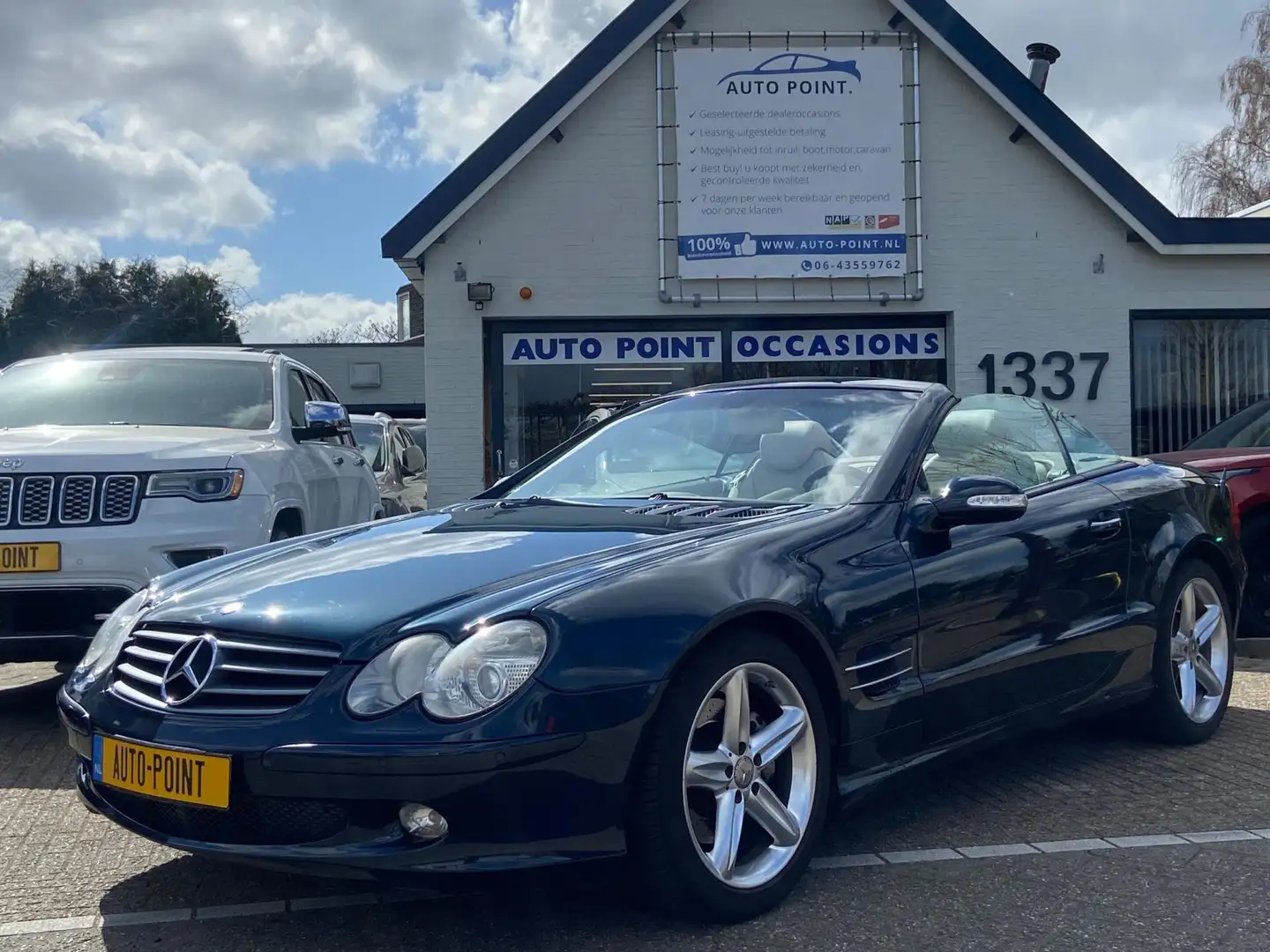 Mercedes-Benz SL 500 V8 306PK AUT/BOSE/LEDER/ZEER-MOOI Bleu - 2