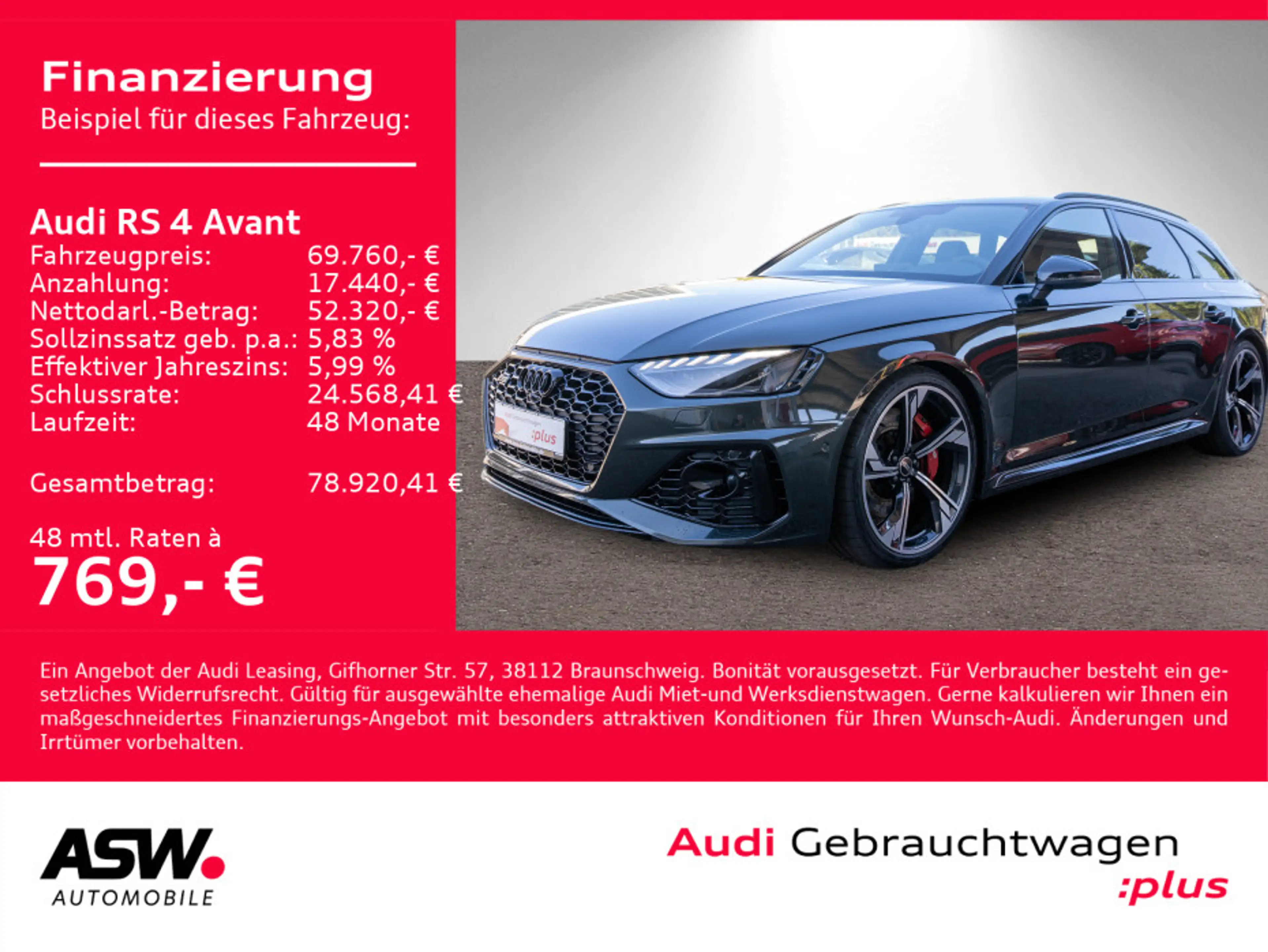 Audi RS4 tiptronic 360° PANO B&O RS-AGA 280kmh — photo 2