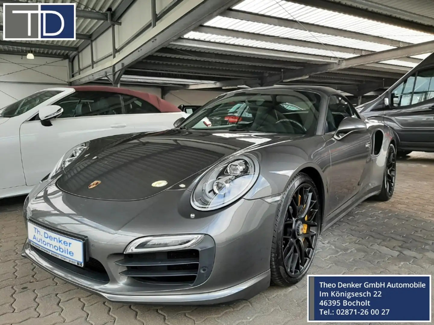 Porsche 911 991 Turbo S Cabriolet Approved Grau - 1