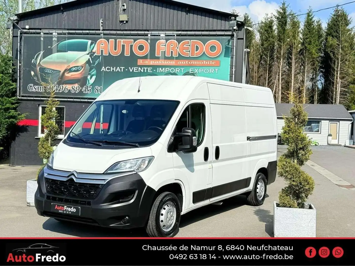 Citroen Jumper 2.0 BlueHDi L2H2 2 portes latéral  14 200 htva Blanc - 1