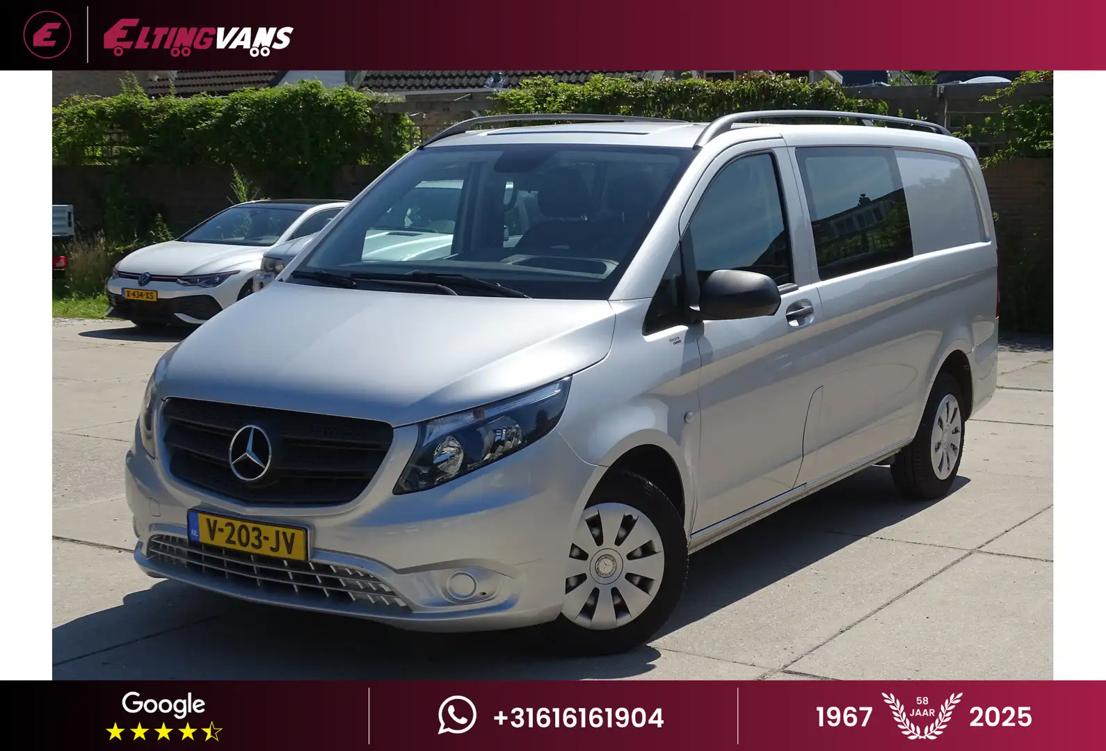 Mercedes-Benz Vito 114 CDI Lang Dubbele Cabine EURO 6 Zilver - 1