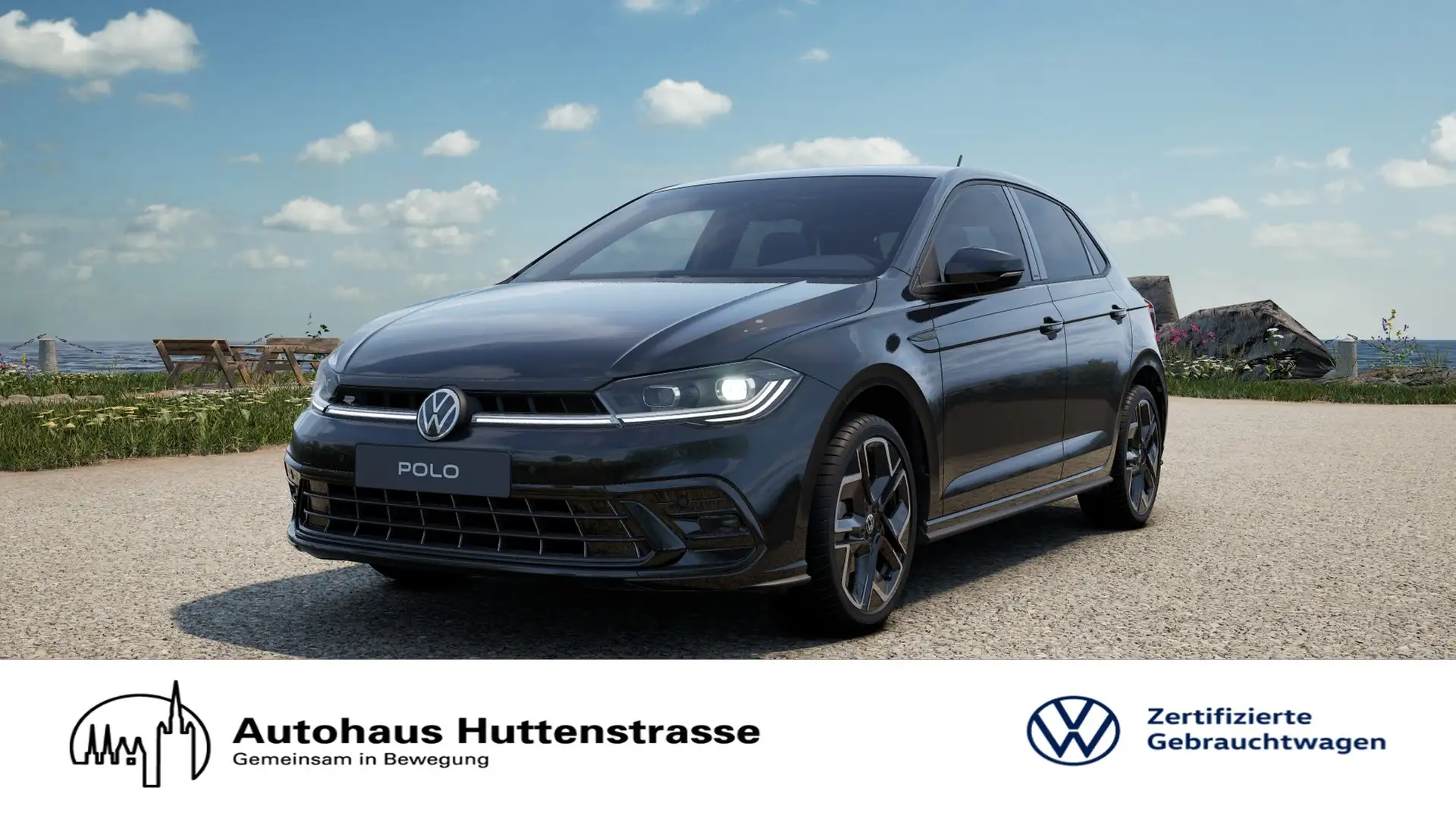 Volkswagen Polo 1.0 TSI DSG R-Line MATRIX VIRTUAL KAMERA Schwarz - 1