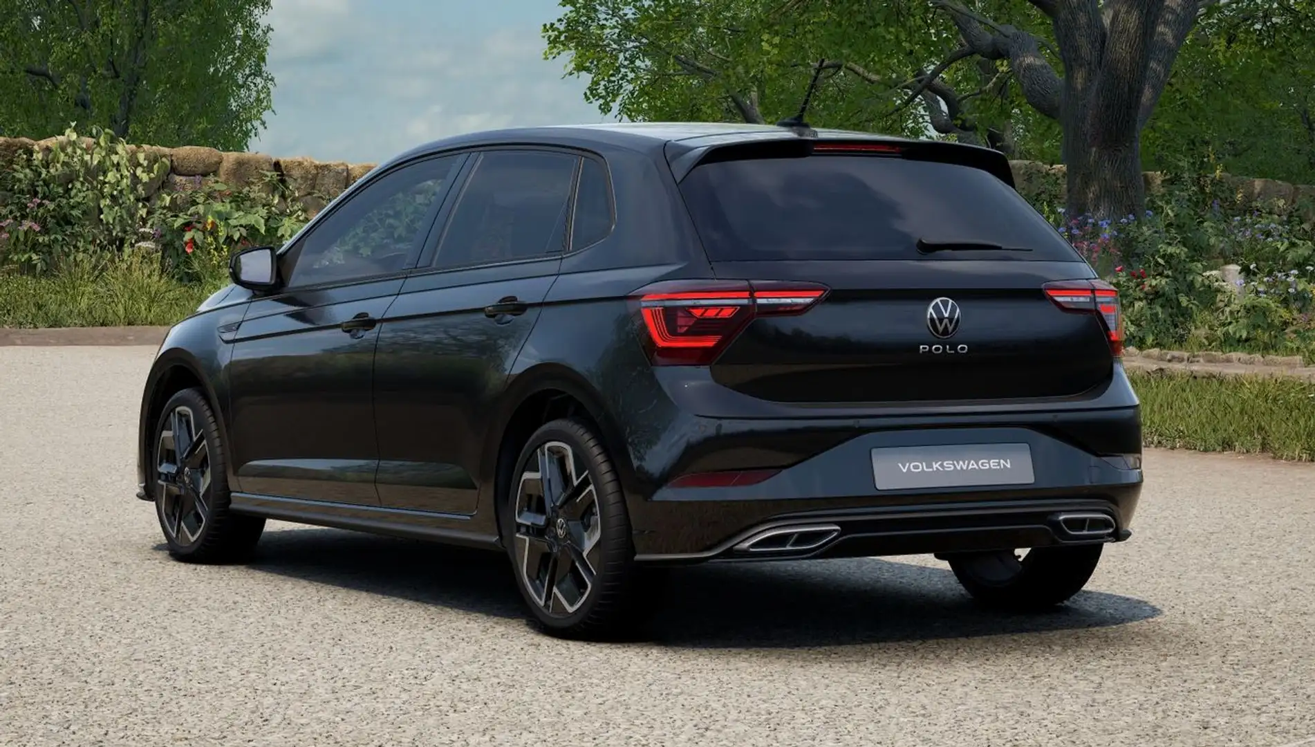 Volkswagen Polo 1.0 TSI DSG R-Line MATRIX VIRTUAL KAMERA Schwarz - 2