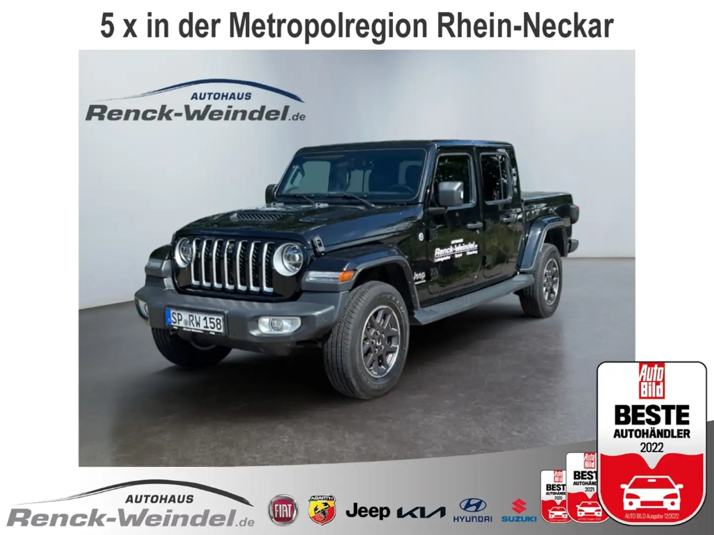 Jeep Gladiator Overland 3.0 CRD MultiJet Hardtop Soundsystem LED Negru - 1