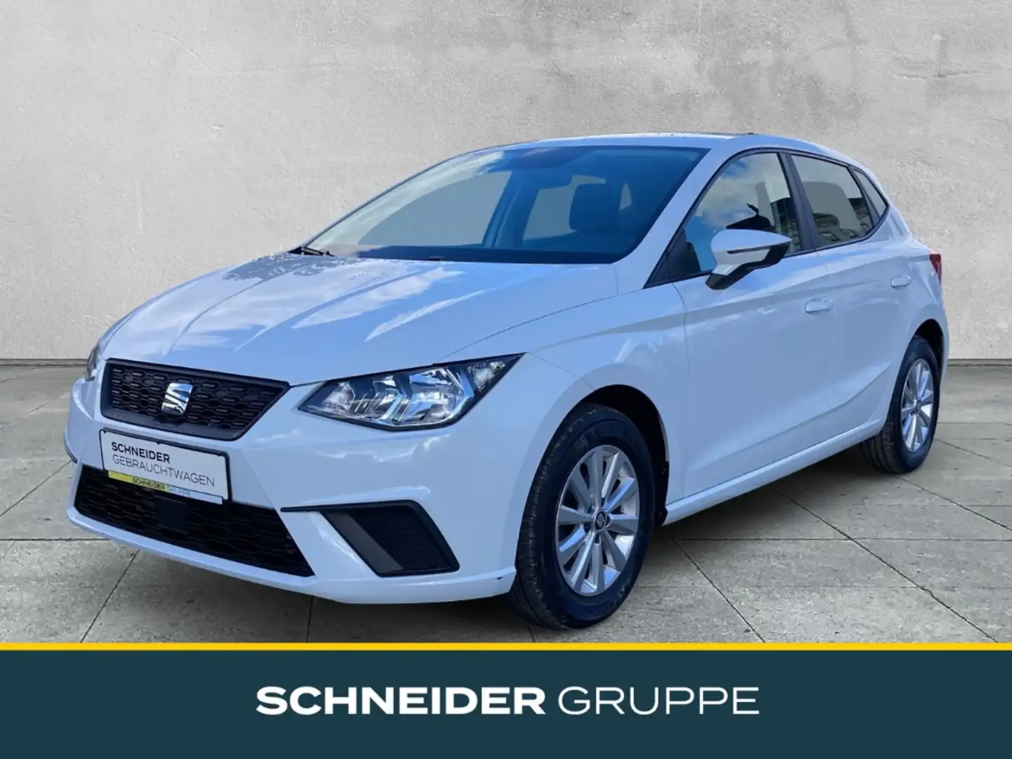 SEAT Ibiza 1.0 TSI Style Lim. SchrA¤gheck KLIMA+TOUCH+DAB+BLU Weiß - 1