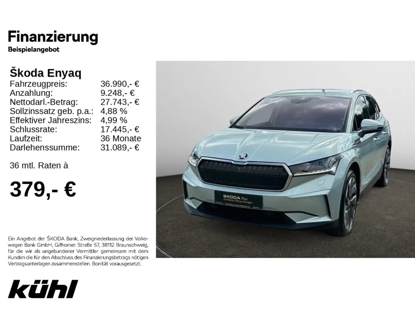 Skoda Enyaq IV 80 Suite Navi,Wärmepumpe,LM21 Silber - 1