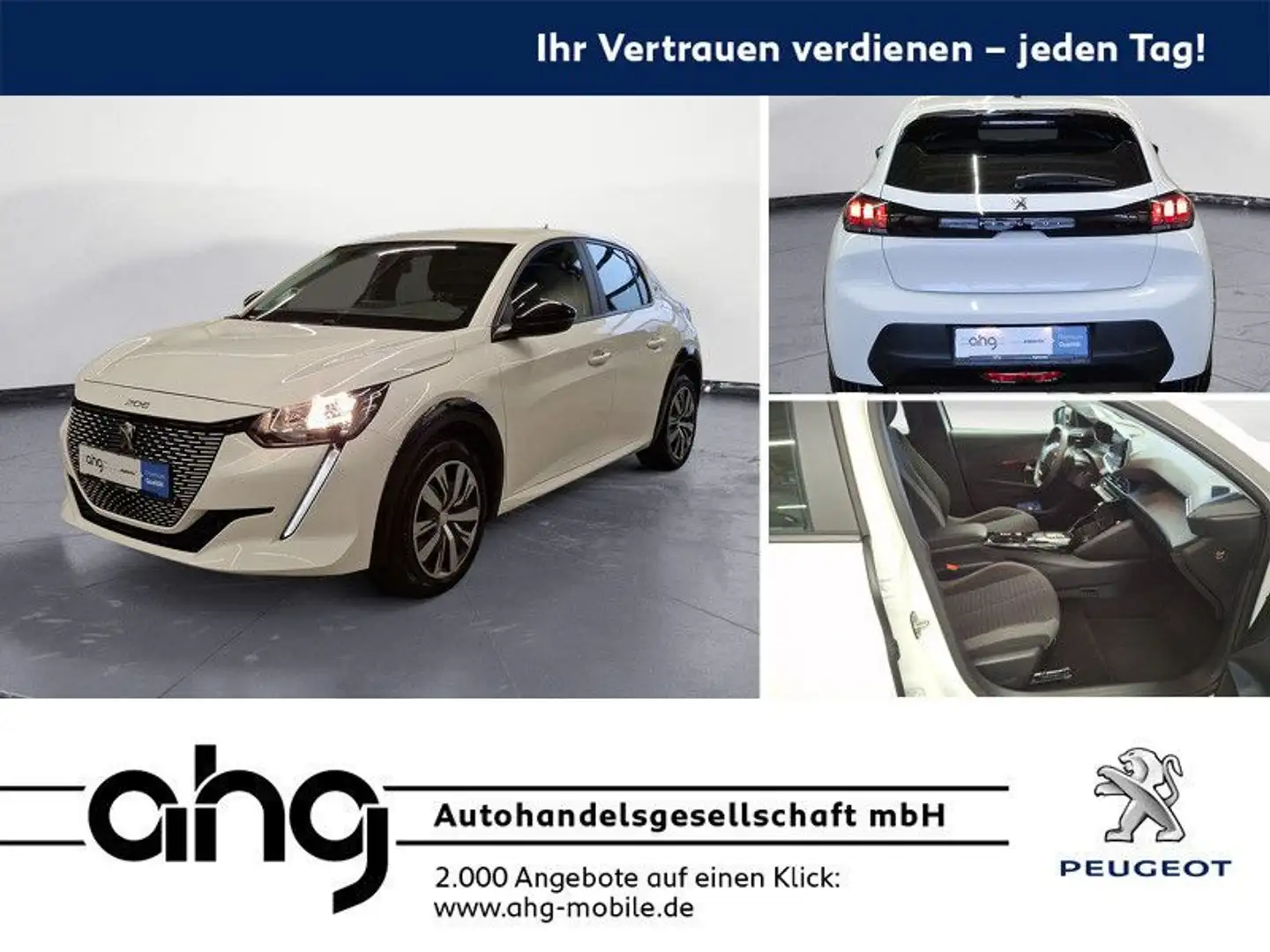 Peugeot e-208 136 Active Pack Bluetooth PDC Klima Weiß - 1