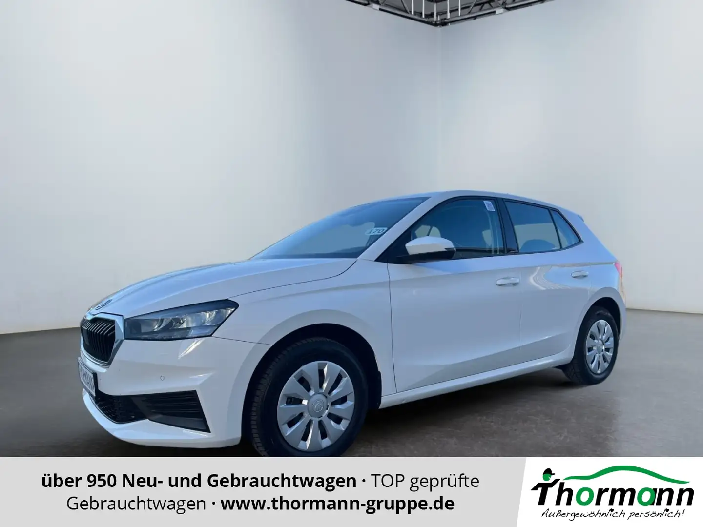 Skoda Fabia Ambition 1.0 TSI PDC Klima USB Tempomat Weiß - 1