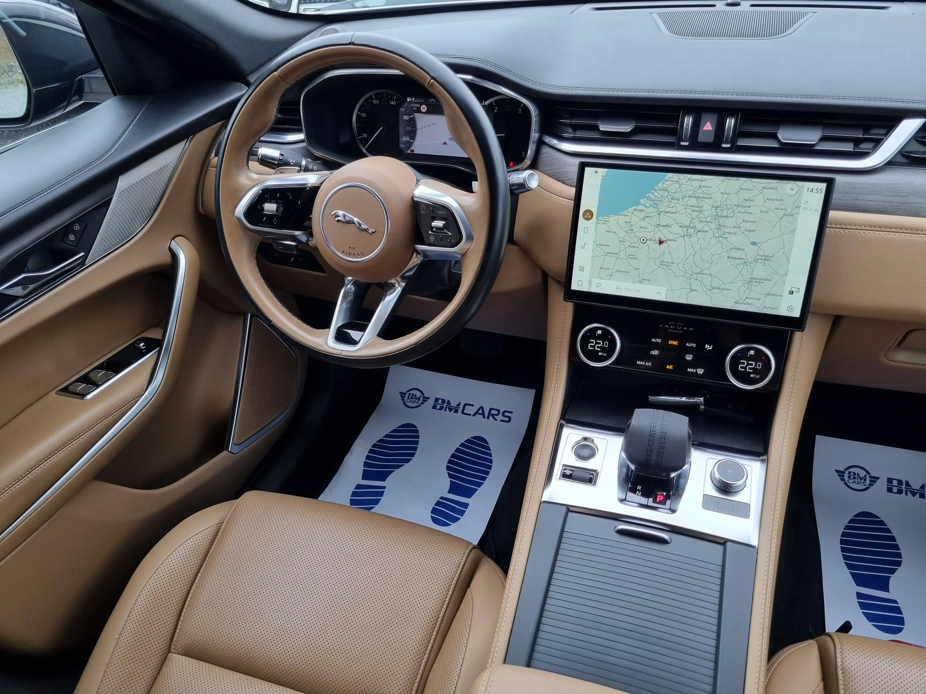 Jaguar F-Pace 2.0 D MHEV AWD D165 ✅HYBRID✅KEYLESS-CUIR-GPS-CAMERA360-CLIM-JANTES-CRUISE-LED-FULL OPTIONS — photo 15