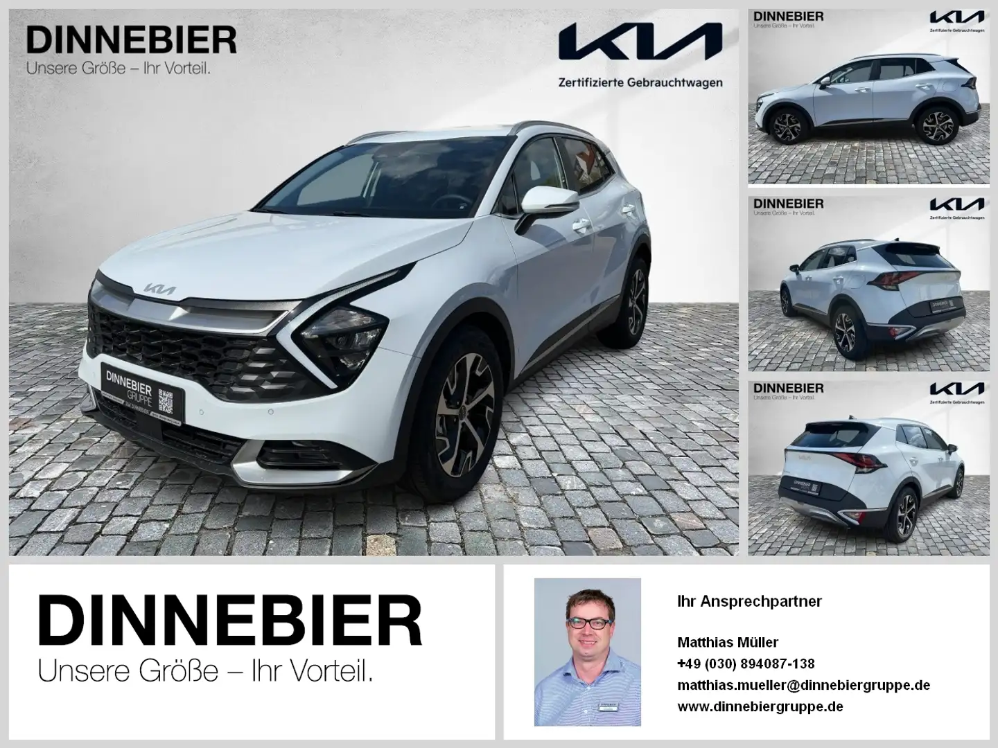 Kia Sportage Ultimate Edition 1.6T LED+Kamera+SHZ Wit - 1