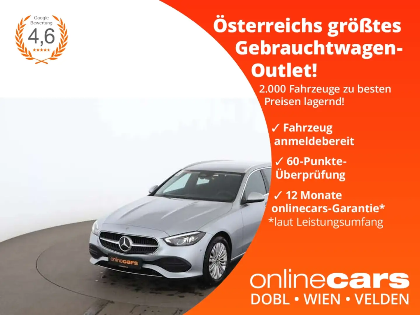 Mercedes-Benz C 220 d T 4Matic Avantgarde Aut LED RADAR NAVI Silber - 1