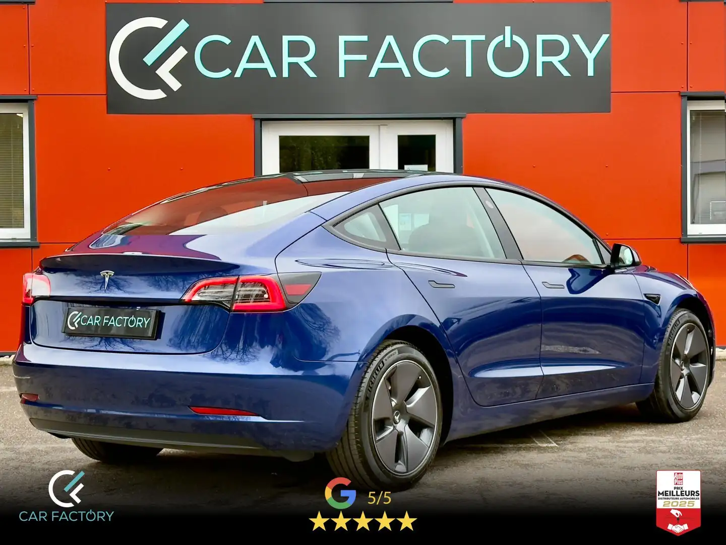 Tesla Model 3 Model 3 1ère Main TVA récupérable éligible LOA garantie 11/2030 Bleu - 2