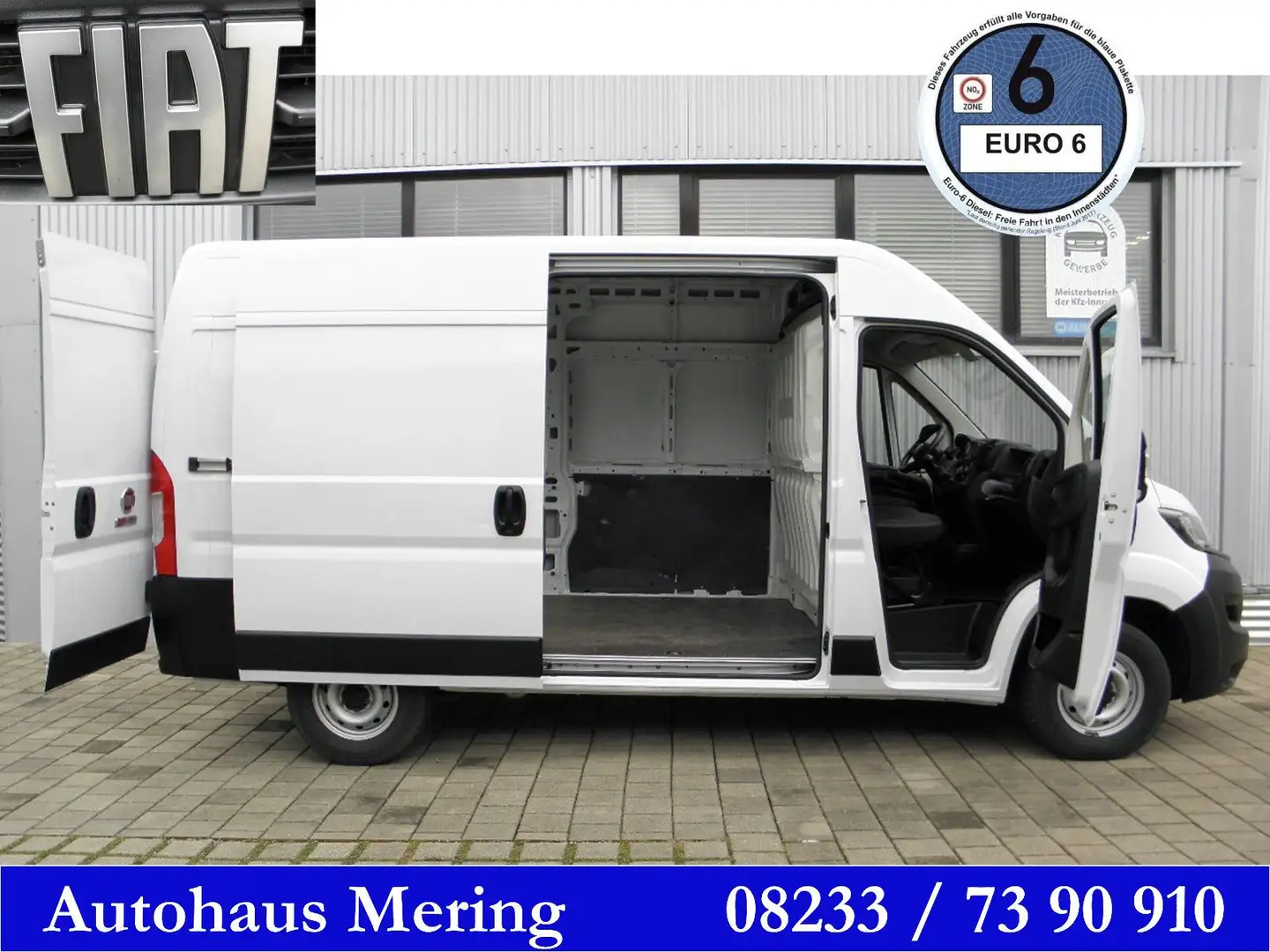 Fiat Ducato Fiat Ducato 3.3to 120PS Klima PDC L2H2 2,2ltr. Weiß - 1