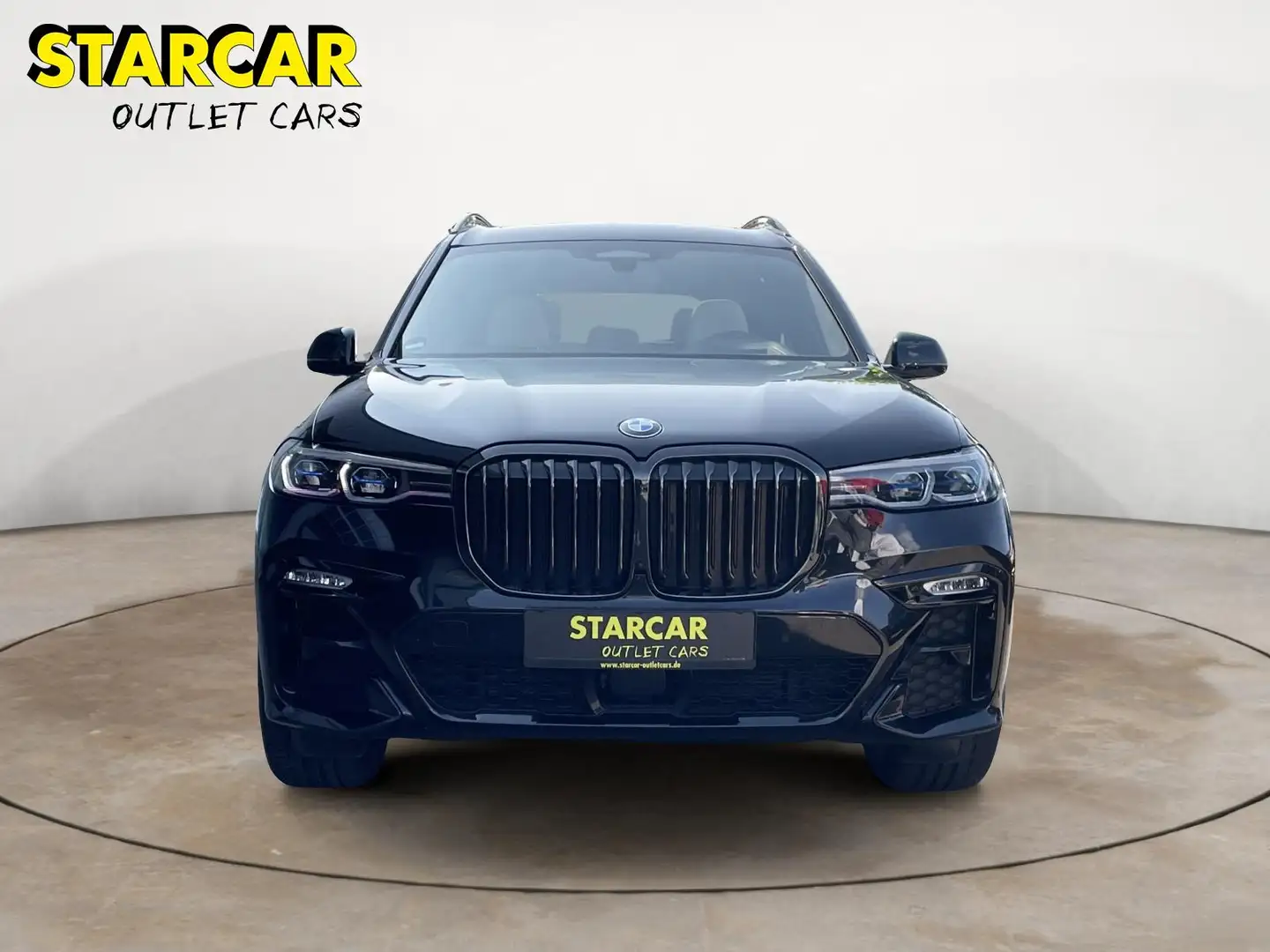 BMW X7 M i xDRIVE+AHK+PANO+ACC+TV+MASSAGE+7-SITZER+ Чорний - 2