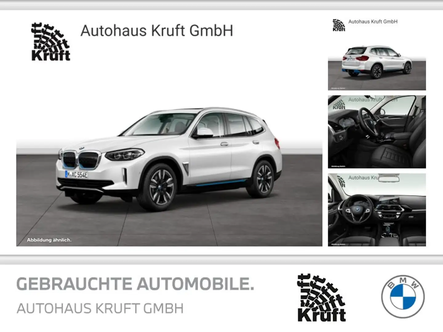 BMW iX3 INSPIRING+AHK+DAPLUS+KAMERA+LCPROF Blanc - 1
