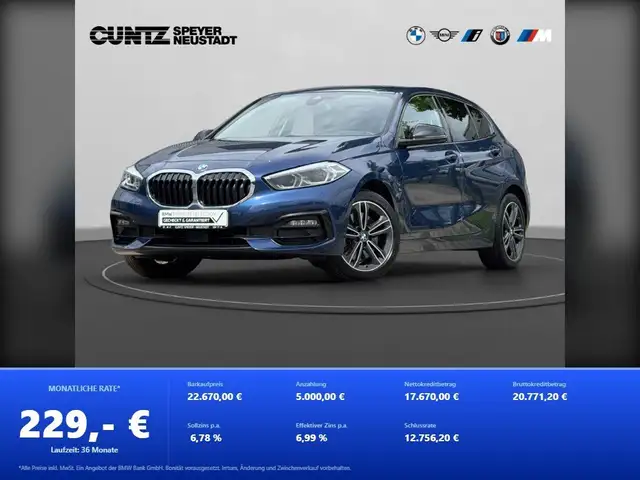 Bmw 120 d Sport Line LED Scheinwerfer Lordosenstütze
