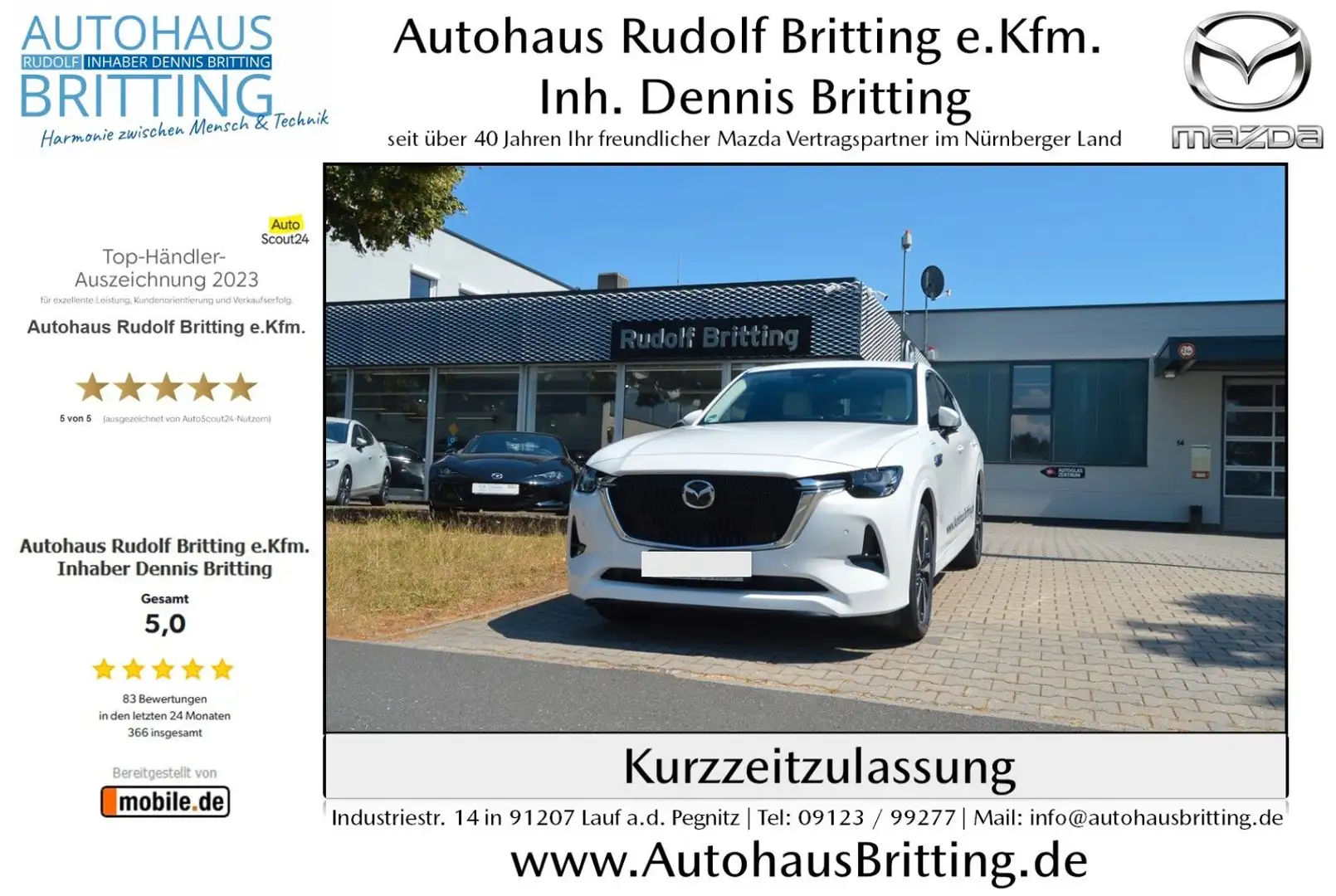 Mazda CX-60 Diesel Automatik AWD 254PS Takumi Plus Alb - 1