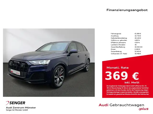 Audi Q7 55 TFSI e S line quattro B&O Pano ACC AHK