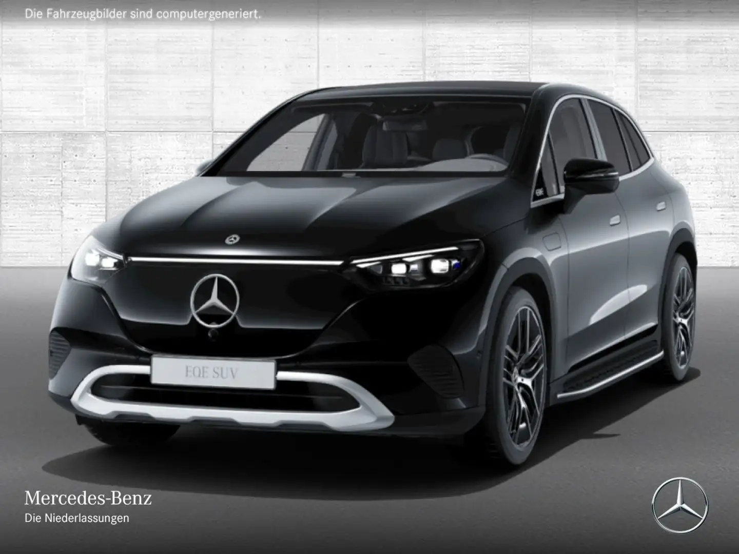 Mercedes-Benz EQE 500 4M AVANTG+PANO+AHK+BURMESTER+SITZKLIMA Noir - 2