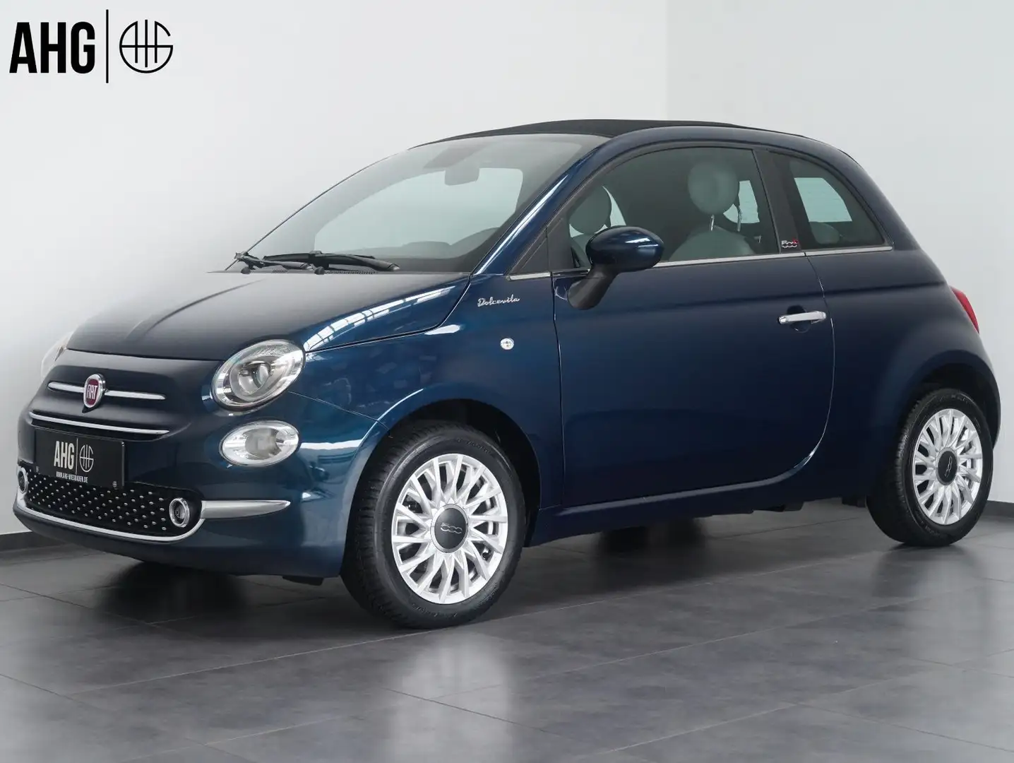 Fiat 500C Dolcevita Cabrio Bleu - 1