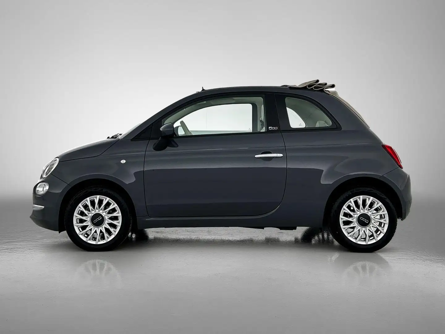 Fiat 500C 1.0 Hybrid Lounge | Airco | Parkeersensoren | Appl Gris - 2