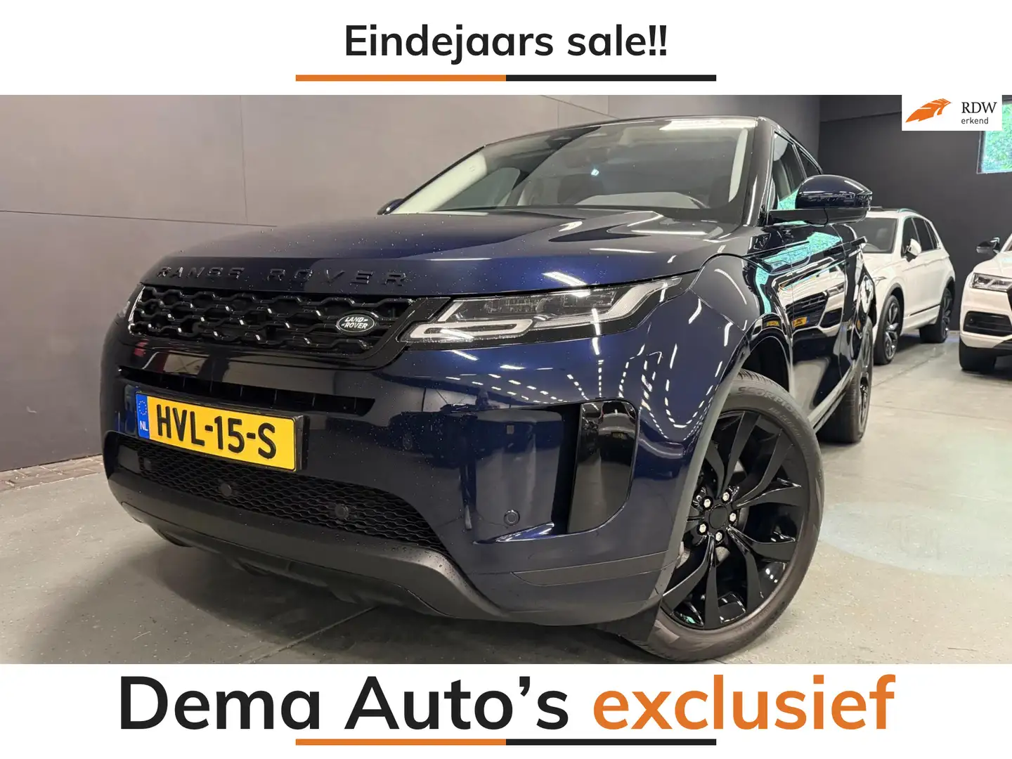 Land Rover Range Rover Evoque 1.5 P300e AWD BLACK-LINE NAVI/V-COCKPIT/LEDER/DAB/ Blauw - 1