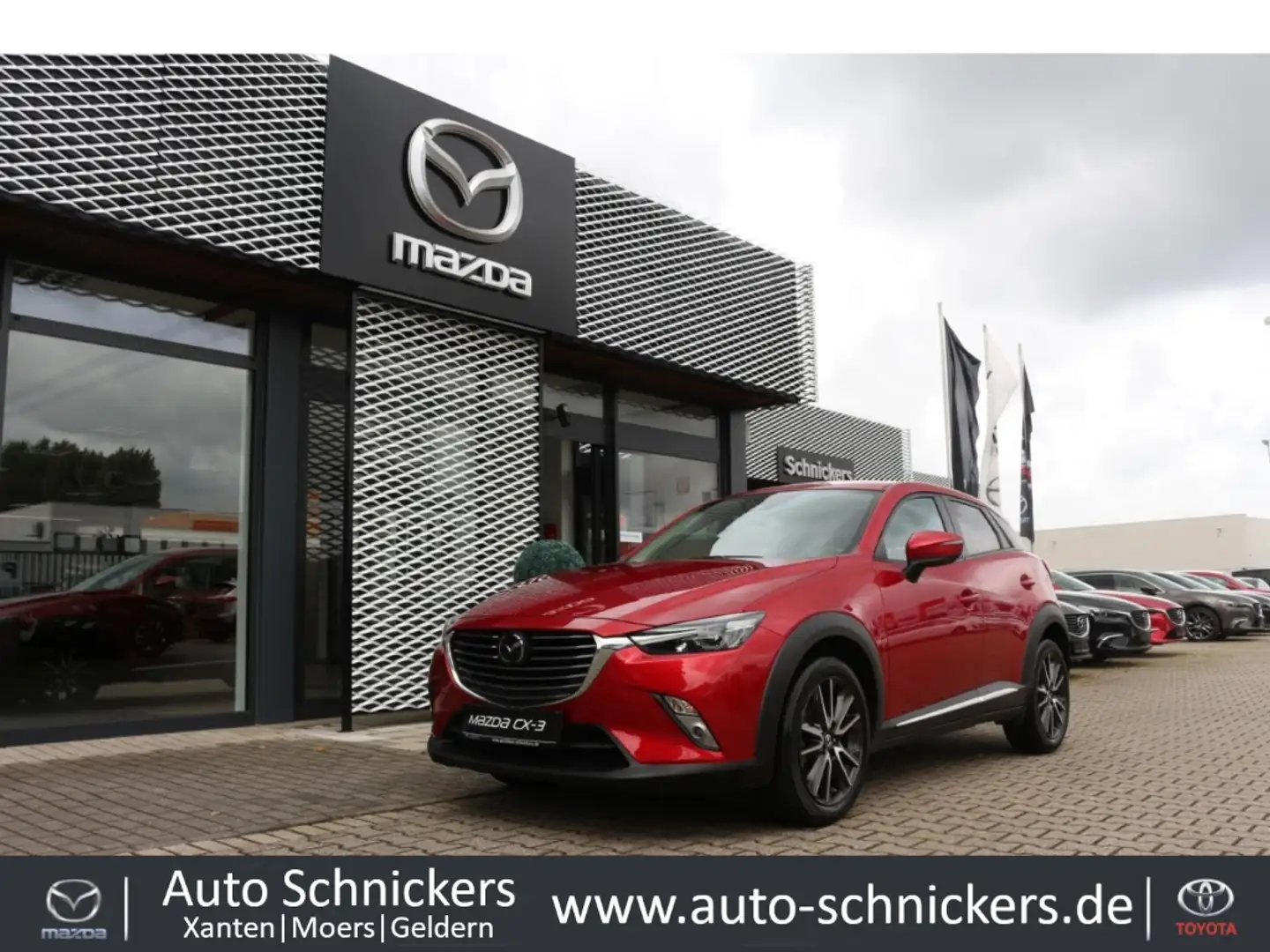 Mazda CX-3 SKYACTIV-G SPORTS-LINE+AHK+HAGELSCHADEN !! Rojo - 1