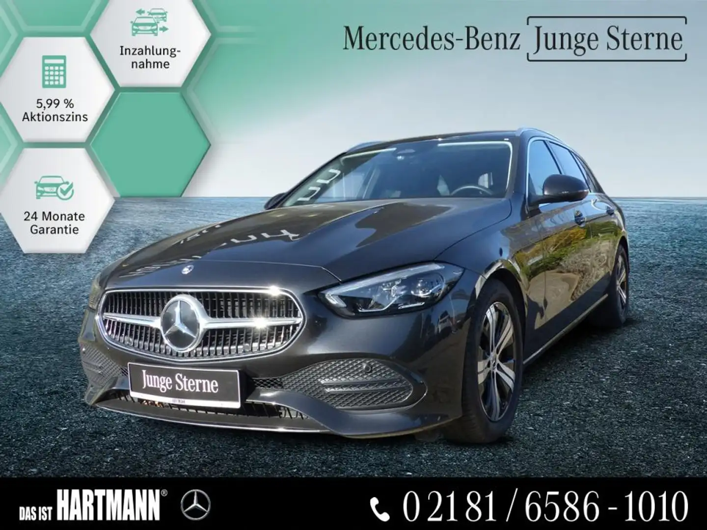 Mercedes-Benz C 200 T AVANTGARDE+PANO+RF.-KAMERA+AMBIENTE+MBUX Grigio - 1