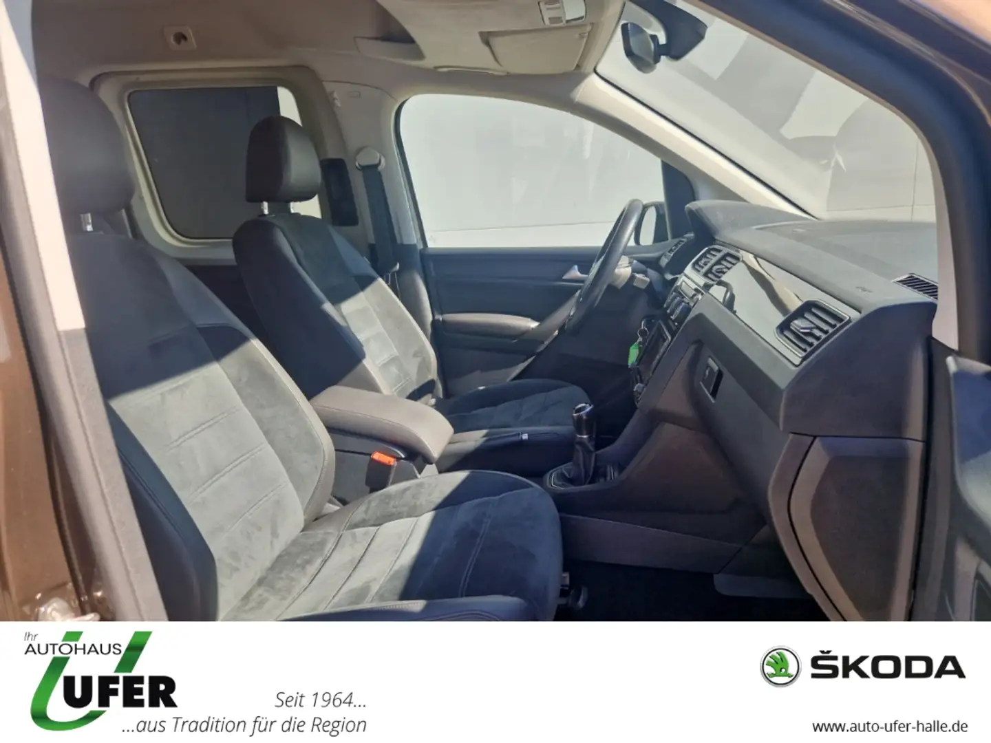 Volkswagen Caddy Highline 2.0 TDI AHK ACC RFK PDC v+h Brązowy - 2