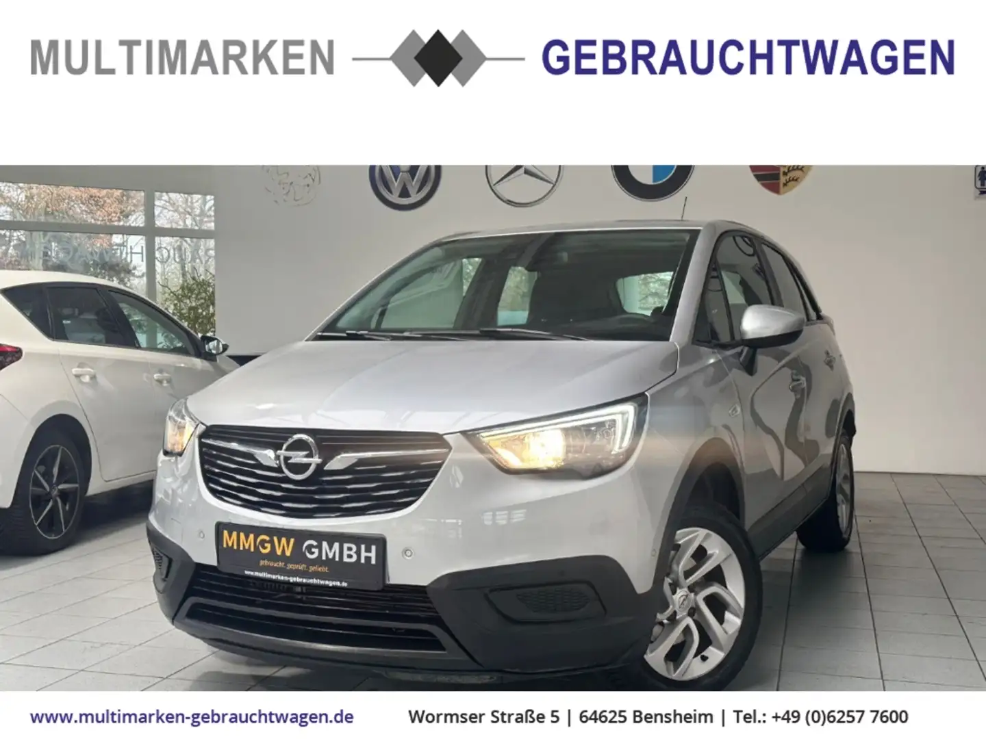 Opel Crossland Edition Navi/CarPlay/Ambiente/SHZ/LenkradHZG Silber - 1