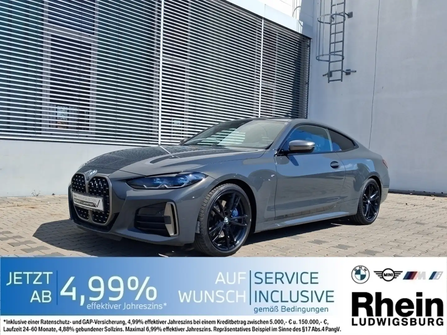 BMW 440 Mi xDr Coupé Navi Laser HUD DrivAss ParkAss Grey - 1