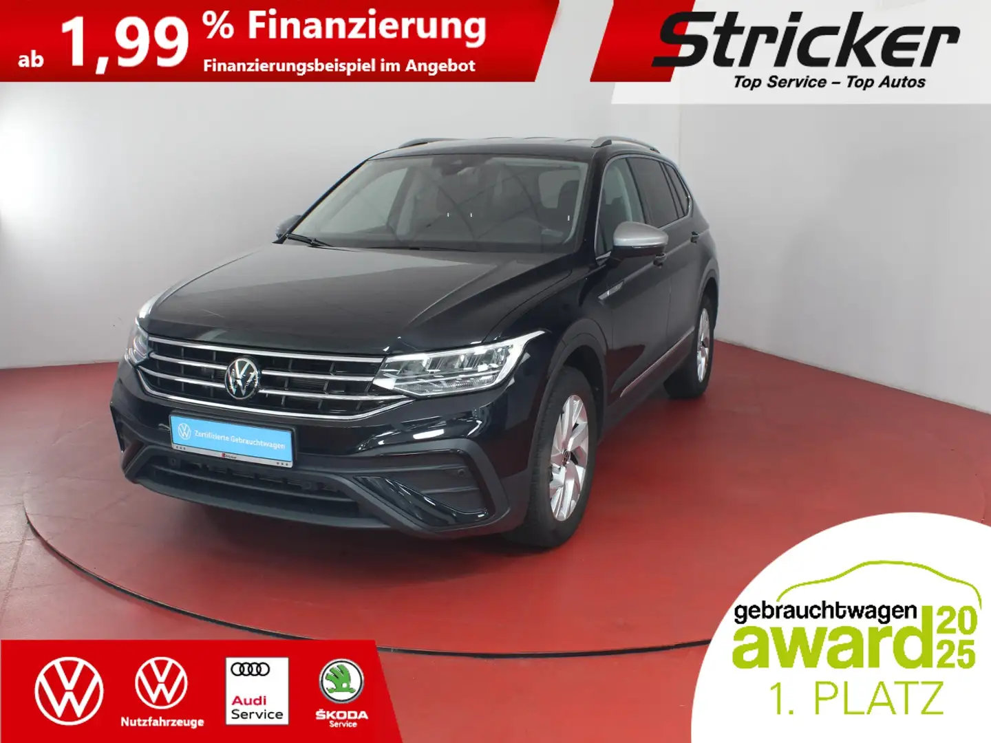 Volkswagen Tiguan Allspace Life 2.0TDI DSG 309,-ohne Anzahlung AHK 7-Sitzer Noir - 2