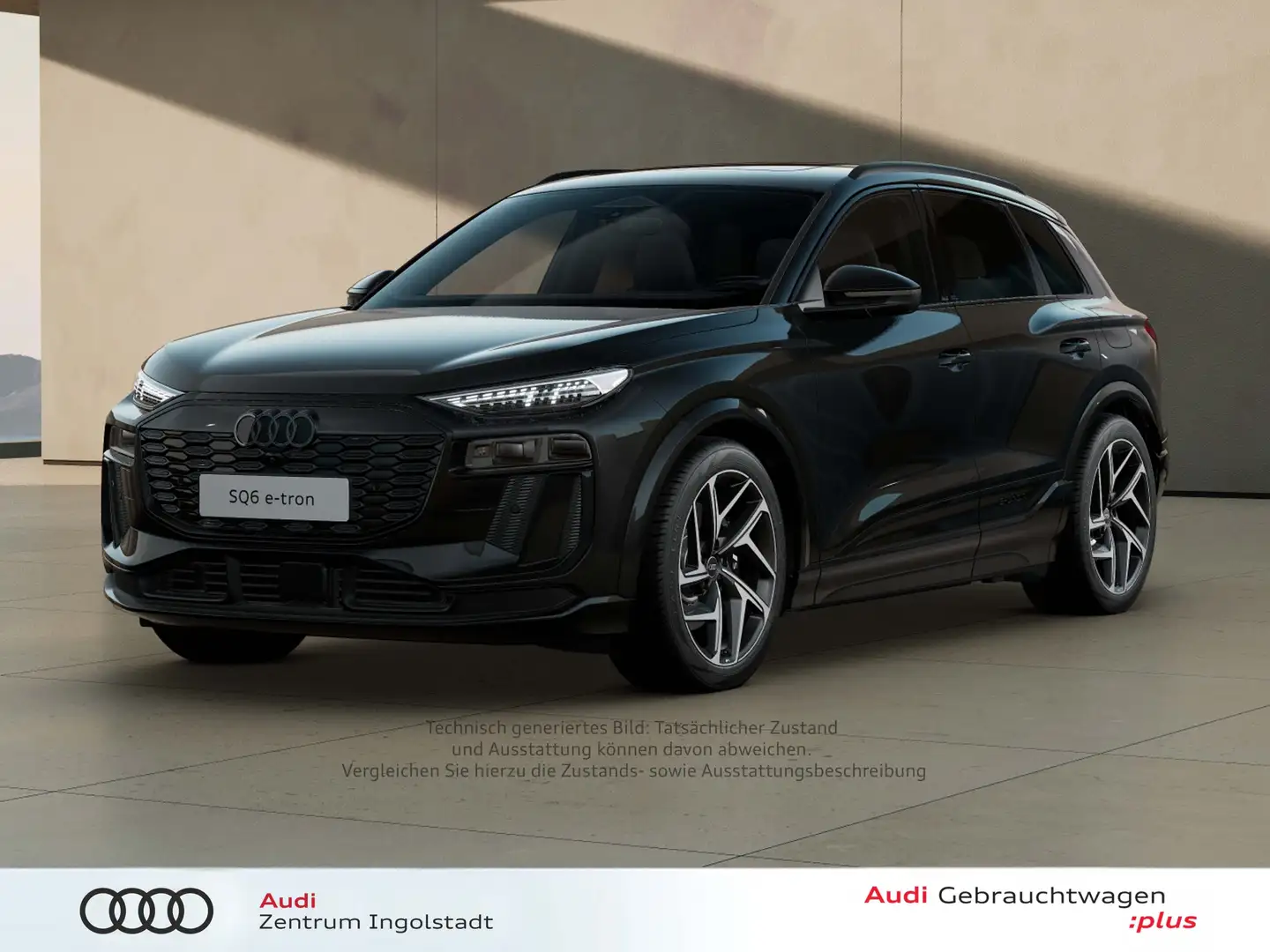 Audi SQ6 e-tron MATRIX Pano 360° AHK HuD Luft B&O 21" Schwarz - 1