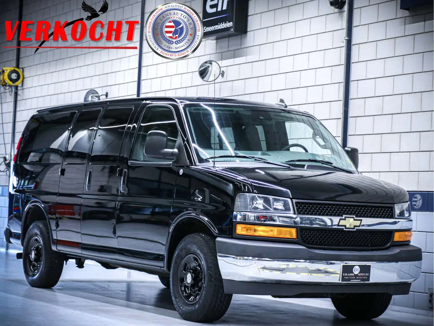 Chevrolet Chevy Van | Lage bijtelling! | Express 2500 | 6-persoons dub Fekete - 1