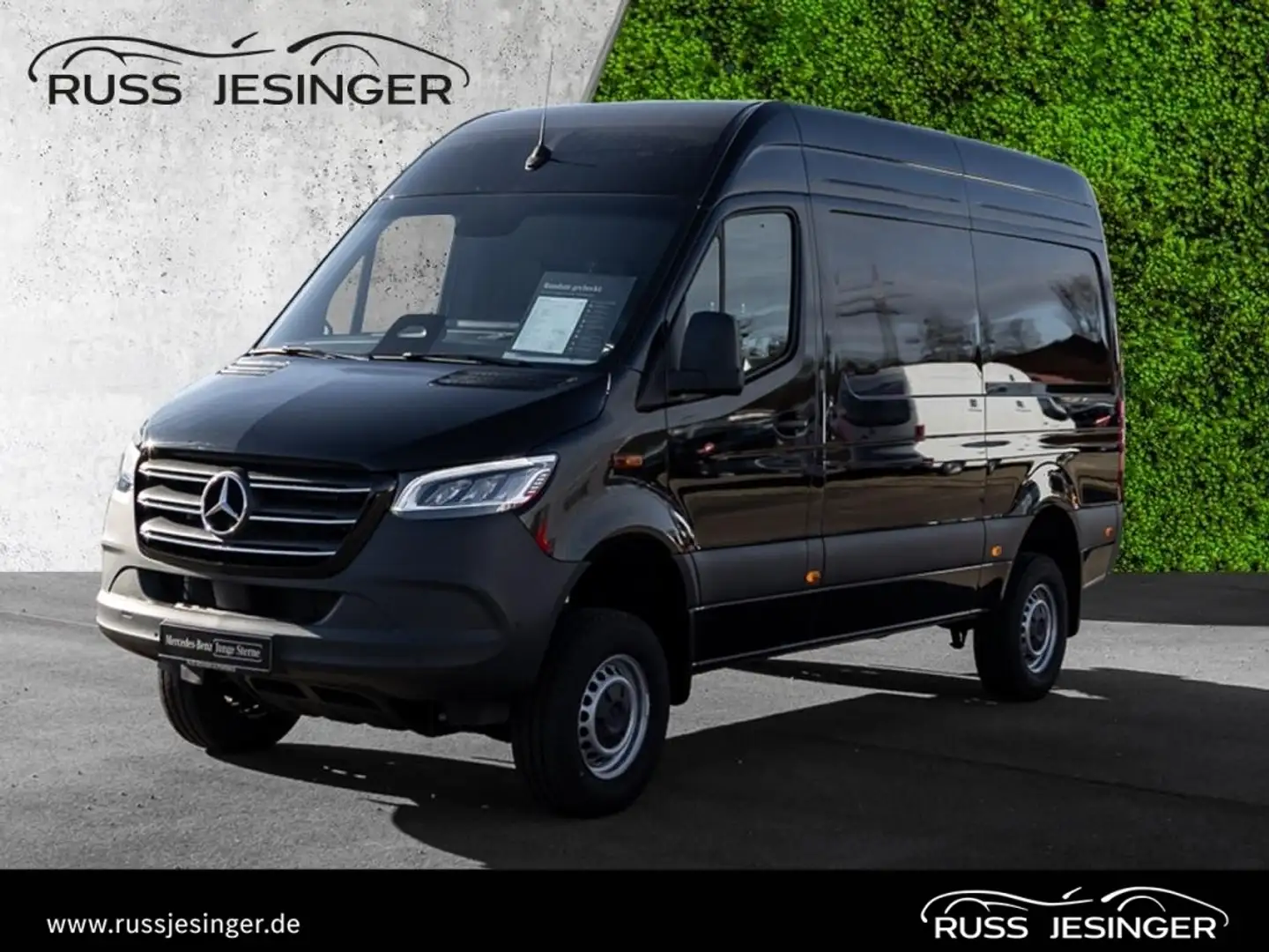 Mercedes-Benz Sprinter 319 CDI KA/HD 4x4 *Klima*Navi*LED*AHK* Schwarz - 1