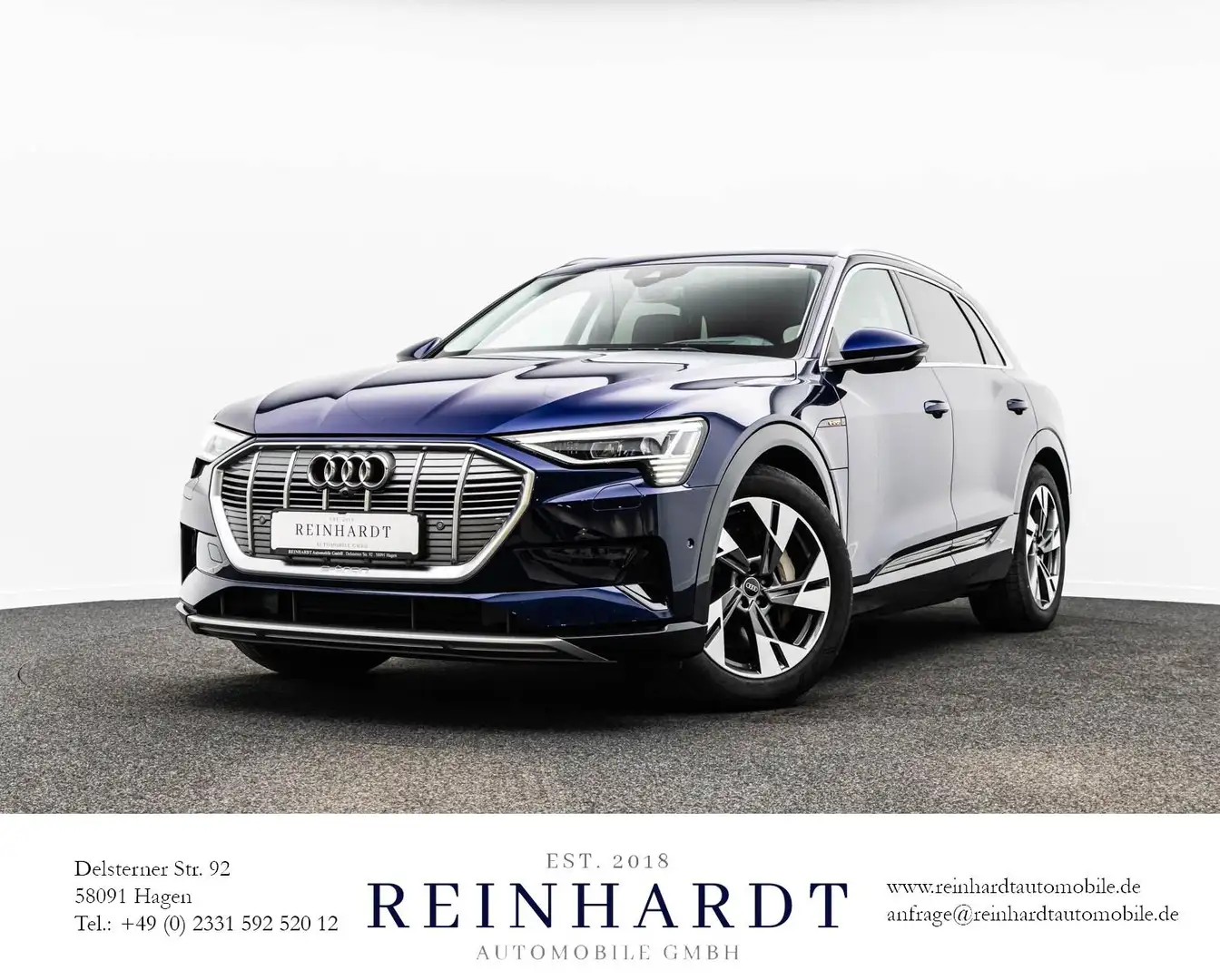 Audi e-tron 55 ADVANCED ACC/HUD/PANO/NACHT/MEMORY/360 Bleu - 1