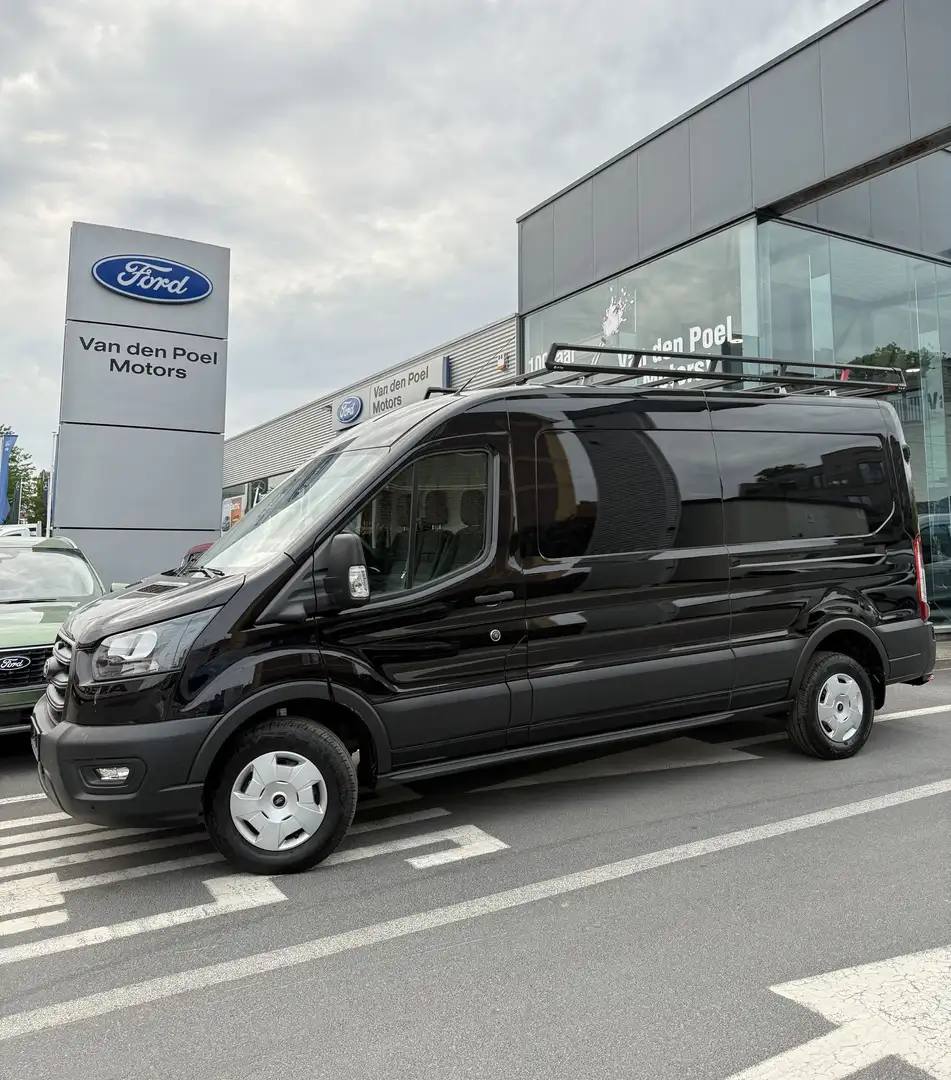 Ford Transit 350L Gesloten bestelwagen L3 Trend FWD M6 2.0 TD Zwart - 1