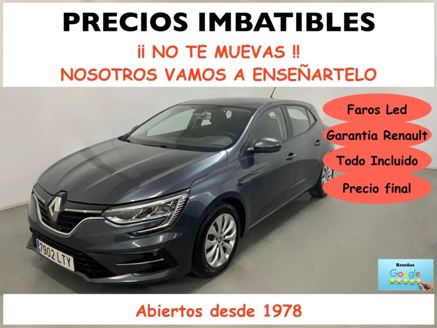 Renault Megane 1.5dCi Blue Life 85kW Gris - 1