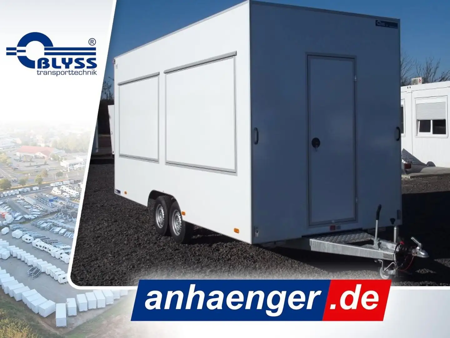 Blyss Verkaufsanhänger 2000kg Anhänger  520x200x230cm - 1