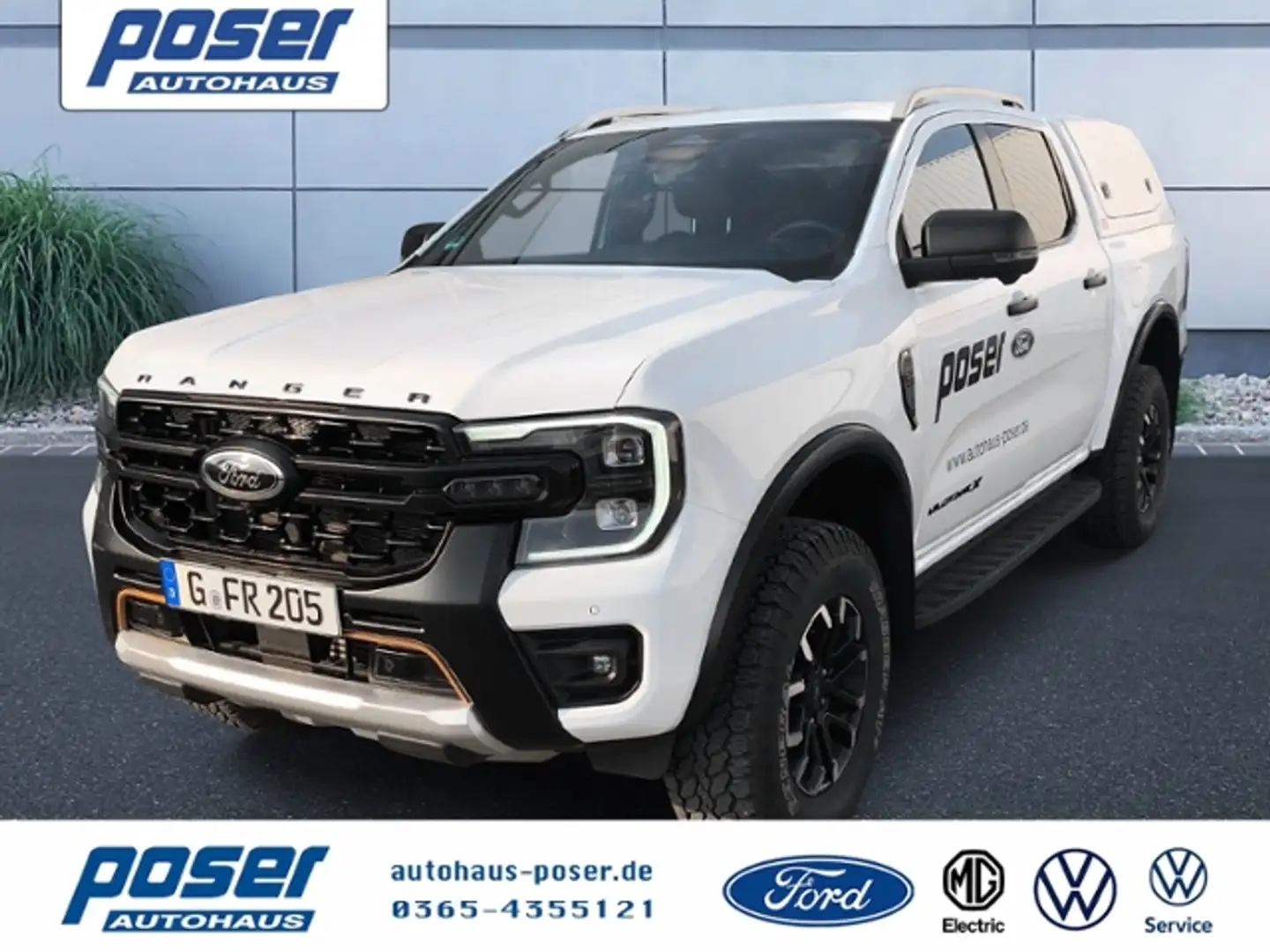 Ford Ranger Wildtrak X e-4WD Doppelkabine LED NAVI ALU Weiß - 1