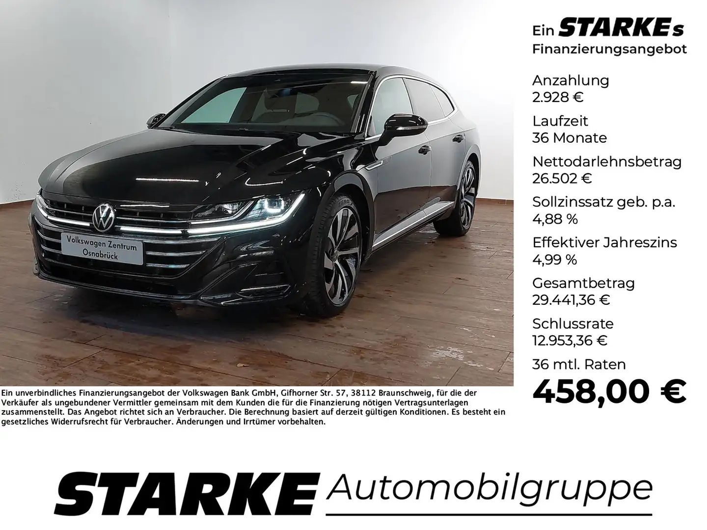 Volkswagen Arteon Shooting Brake 2.0 TDI DSG R-Line Schwarz - 1