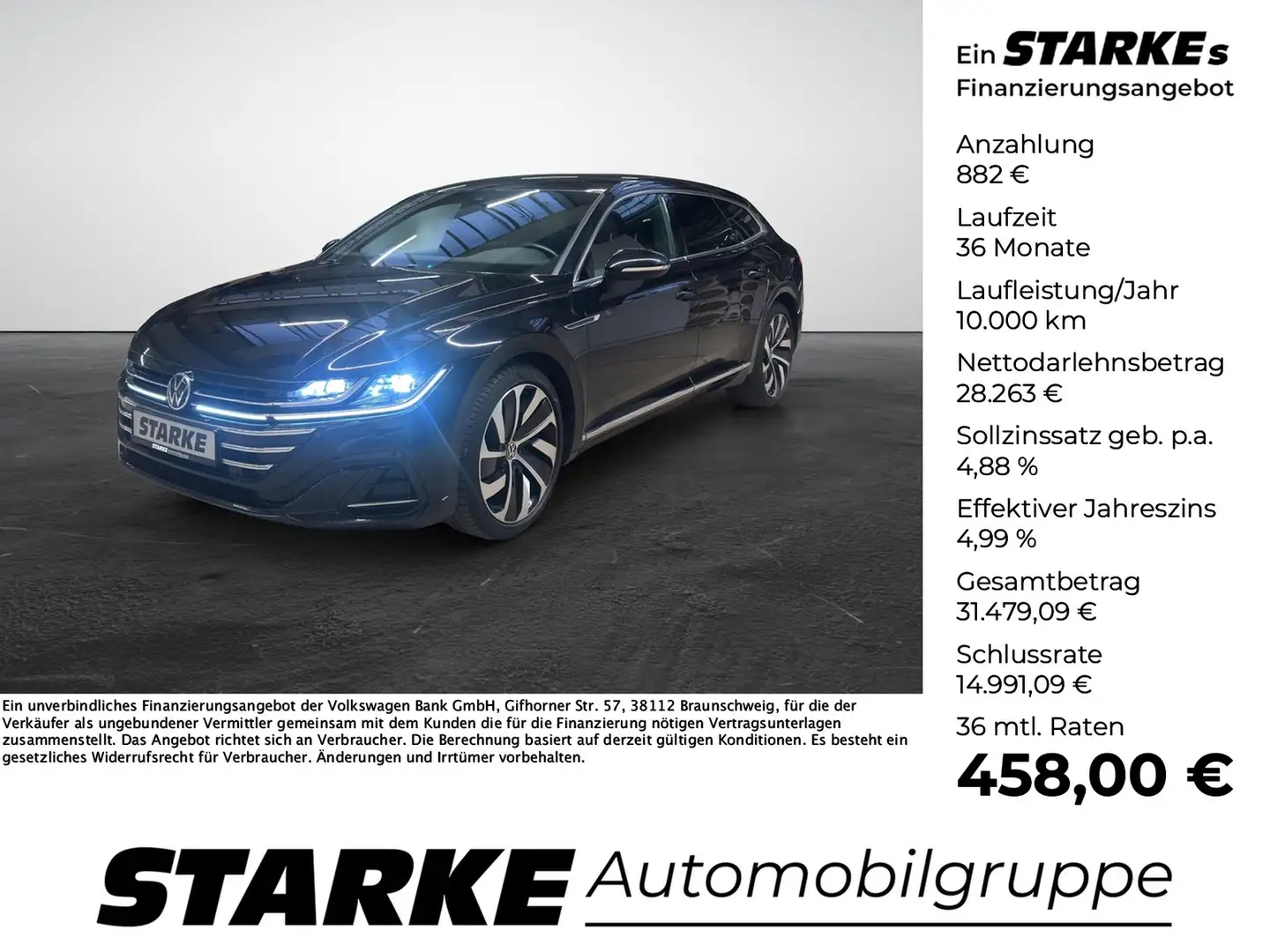 Volkswagen Arteon Shooting Brake 2.0 TDI DSG R-Line Schwarz - 1