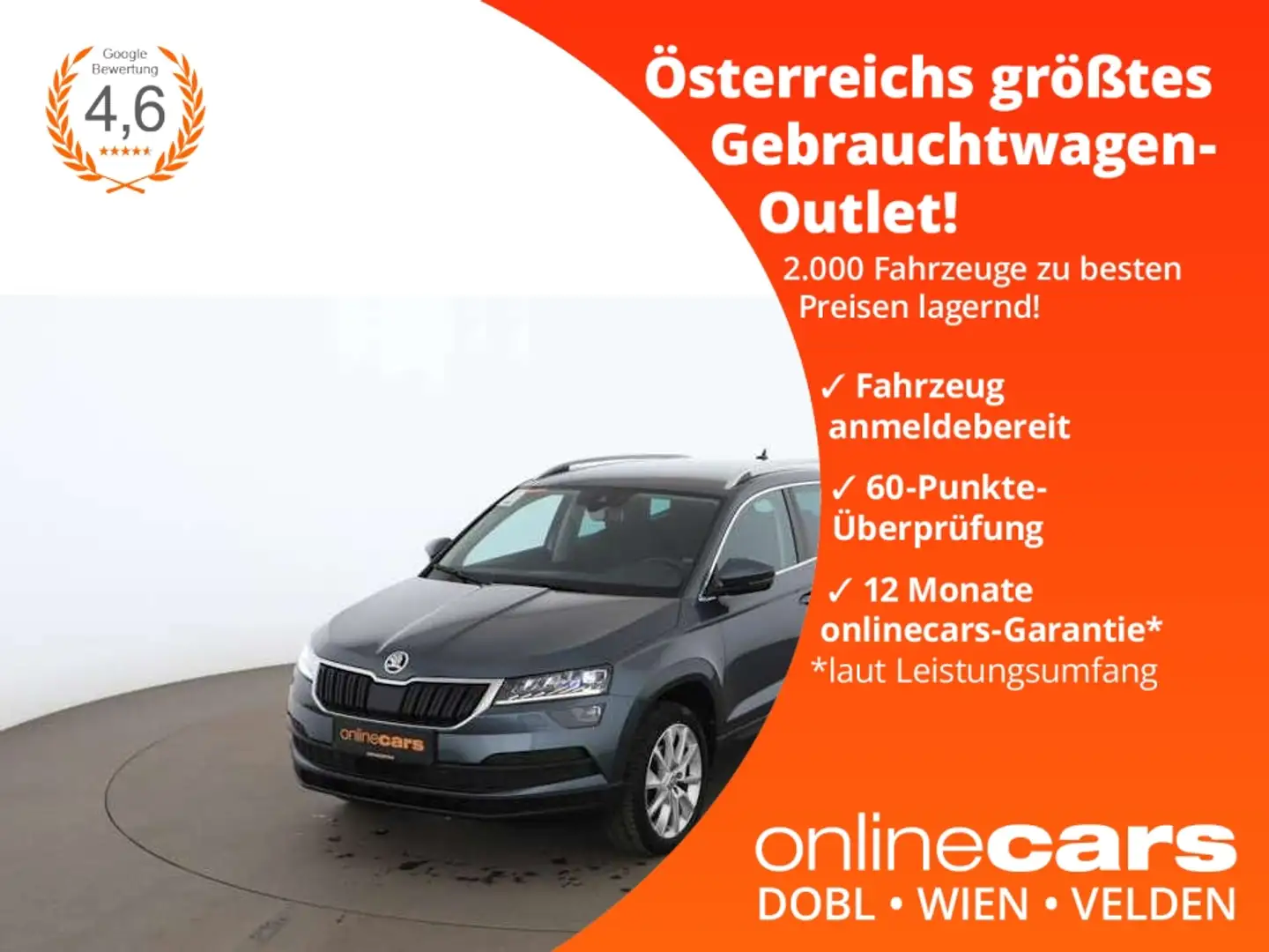 Skoda Karoq 1.6 TDI Style LED RADAR SITZHZG R-CAM Grey - 1